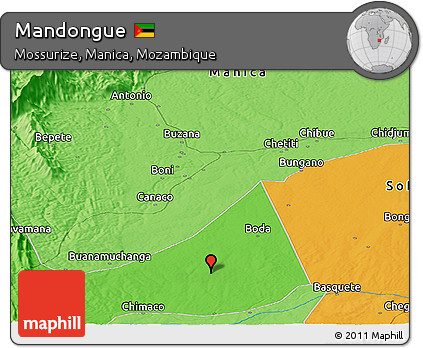 Political Panoramic Map of Mandongue