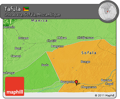 Political Panoramic Map of Tafula