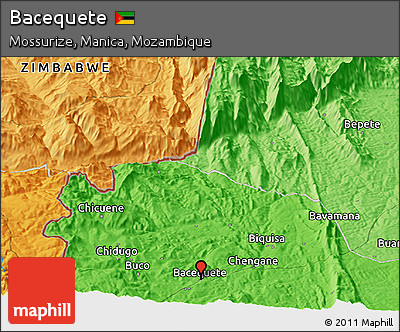 Political Panoramic Map of Bacequete