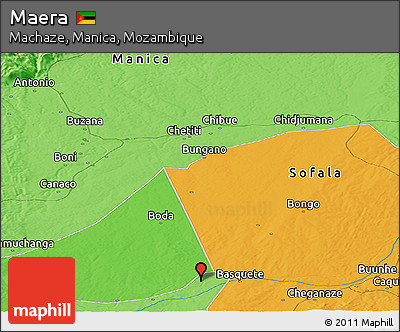 Political Panoramic Map of Maera