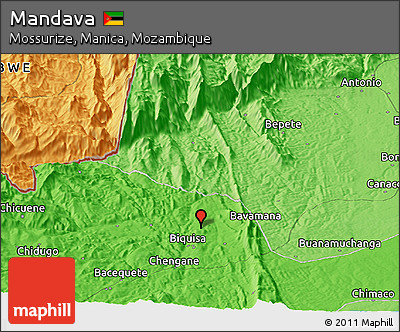 Political Panoramic Map of Mandava