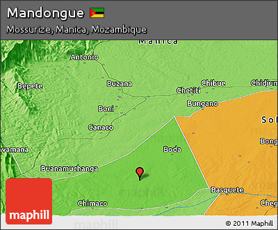 Political Panoramic Map of Mandongue