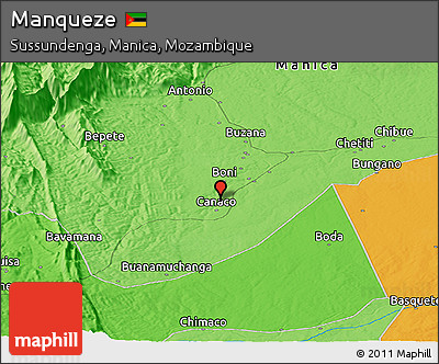 Political Panoramic Map of Manqueze