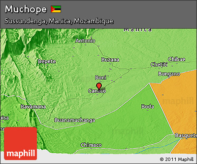 Political Panoramic Map of Muchope