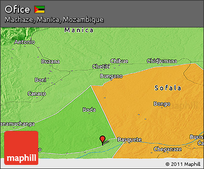 Political Panoramic Map of Ofice