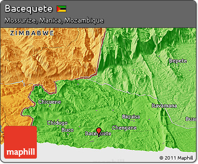 Political Panoramic Map of Bacequete