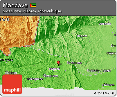 Political Panoramic Map of Mandava