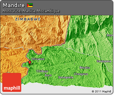 Political Panoramic Map of Mandire