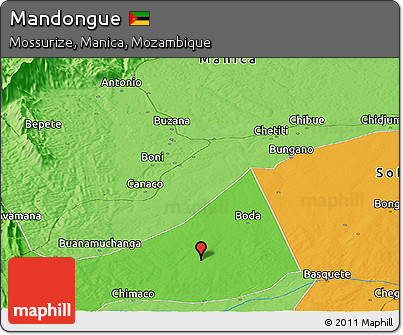 Political Panoramic Map of Mandongue