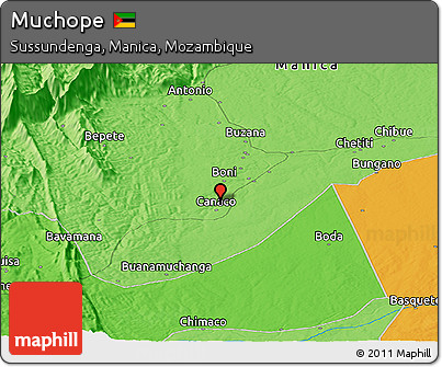 Political Panoramic Map of Muchope