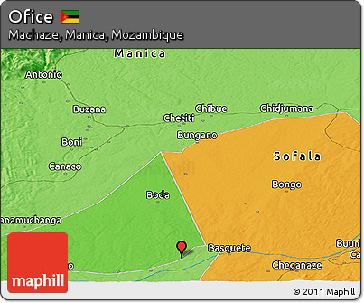 Political Panoramic Map of Ofice