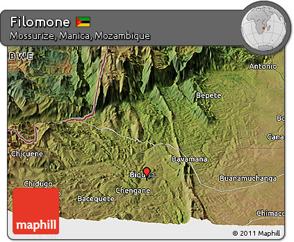 Satellite Panoramic Map of Filomone