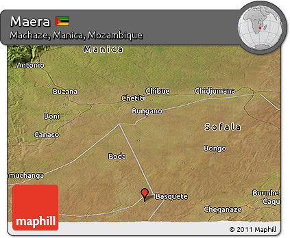 Satellite Panoramic Map of Maera