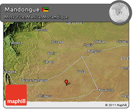 Satellite Panoramic Map of Mandongue