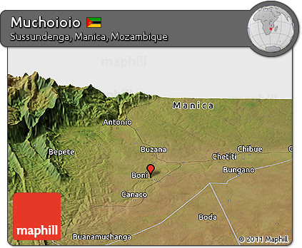 Satellite Panoramic Map of Muchoioio