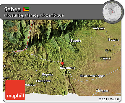 Satellite Panoramic Map of Sabea