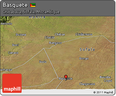 Satellite Panoramic Map of Basquete