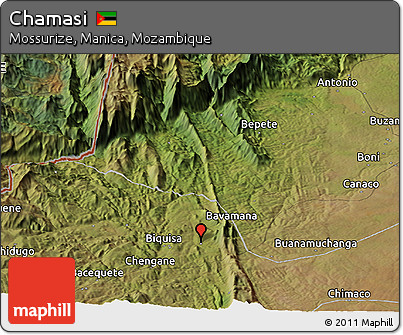 Satellite Panoramic Map of Chamasi