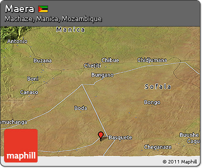 Satellite Panoramic Map of Maera