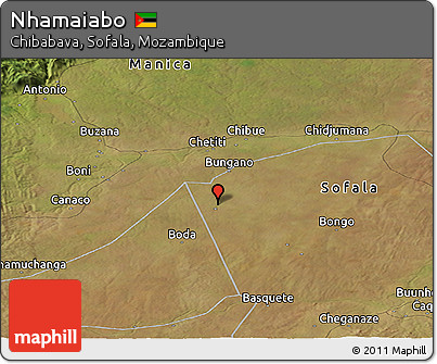 Satellite Panoramic Map of Nhamaiabo