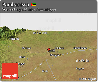 Satellite Panoramic Map of Pambanissa