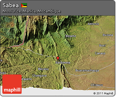 Satellite Panoramic Map of Sabea