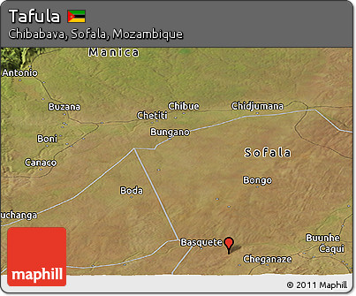 Satellite Panoramic Map of Tafula