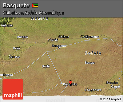 Satellite Panoramic Map of Basquete