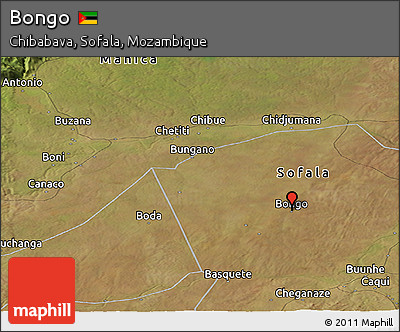 Satellite Panoramic Map of Bongo