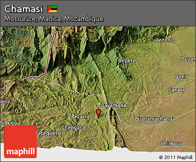 Satellite Panoramic Map of Chamasi
