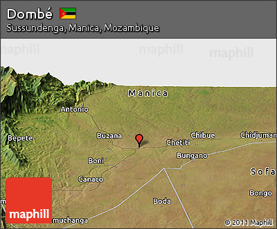 Satellite Panoramic Map of Dombé