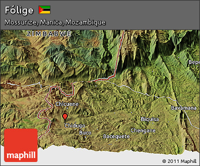Satellite Panoramic Map of Fólige