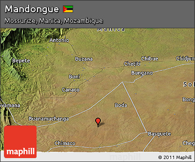 Satellite Panoramic Map of Mandongue