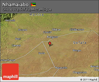 Satellite Panoramic Map of Nhamaiabo