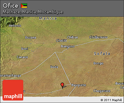 Satellite Panoramic Map of Ofice