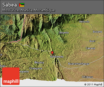 Satellite Panoramic Map of Sabea