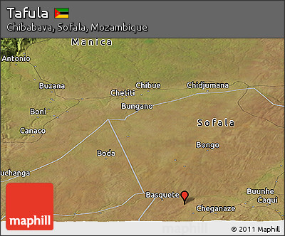 Satellite Panoramic Map of Tafula