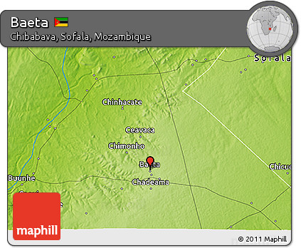 Physical 3D Map of Baeta