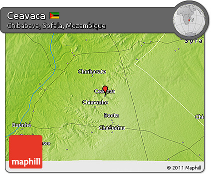 Physical 3D Map of Ceavaca