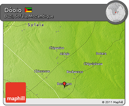 Physical 3D Map of Dóoio