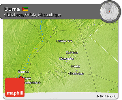 Physical 3D Map of Duma