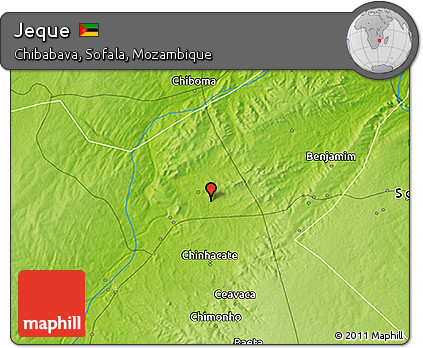 Physical 3D Map of Jeque