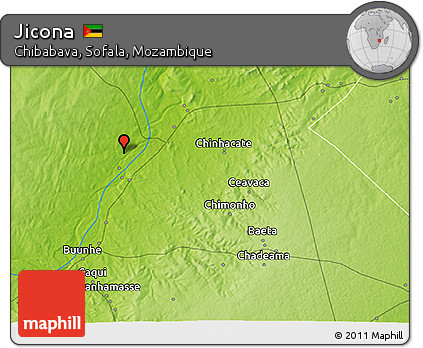 Physical 3D Map of Jicona