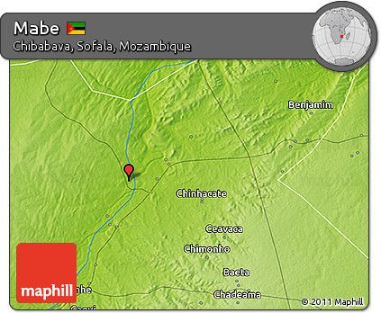 Physical 3D Map of Mabe