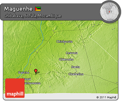 Physical 3D Map of Maguenhe