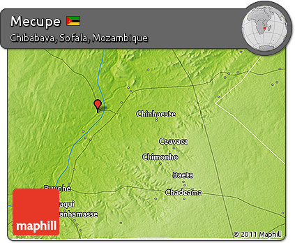 Physical 3D Map of Mecupe