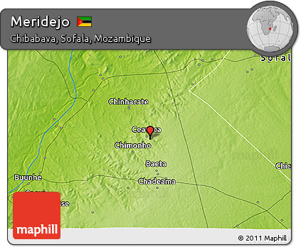 Physical 3D Map of Meridejo