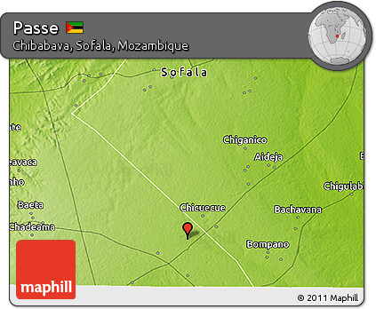 Physical 3D Map of Passe