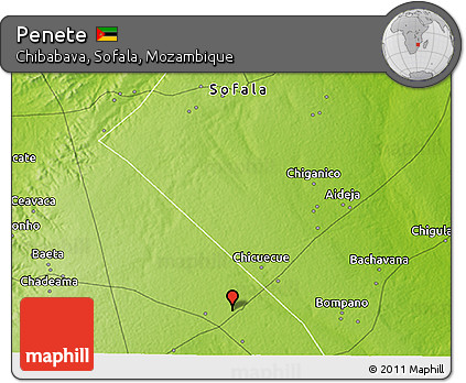Physical 3D Map of Penete
