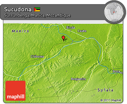 Physical 3D Map of Sucudona